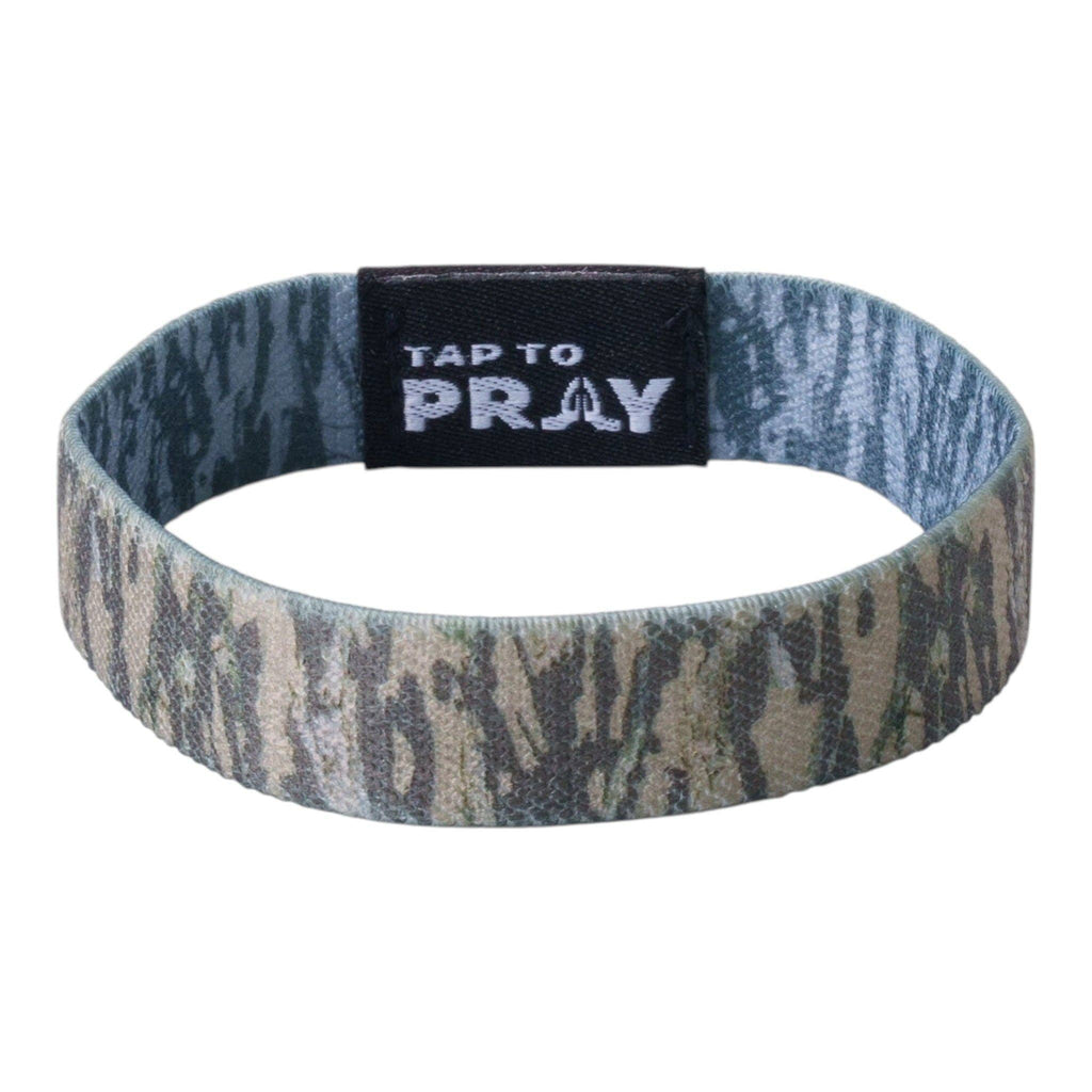 Versible - Tap To Pray™ Wristbands - Tree Bark Camo Brown & Grey