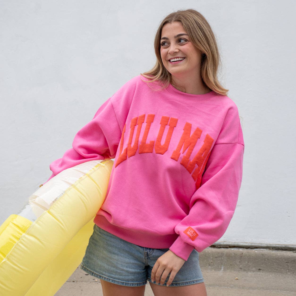 Lulu Mac Pullover Pink/Orange Puff