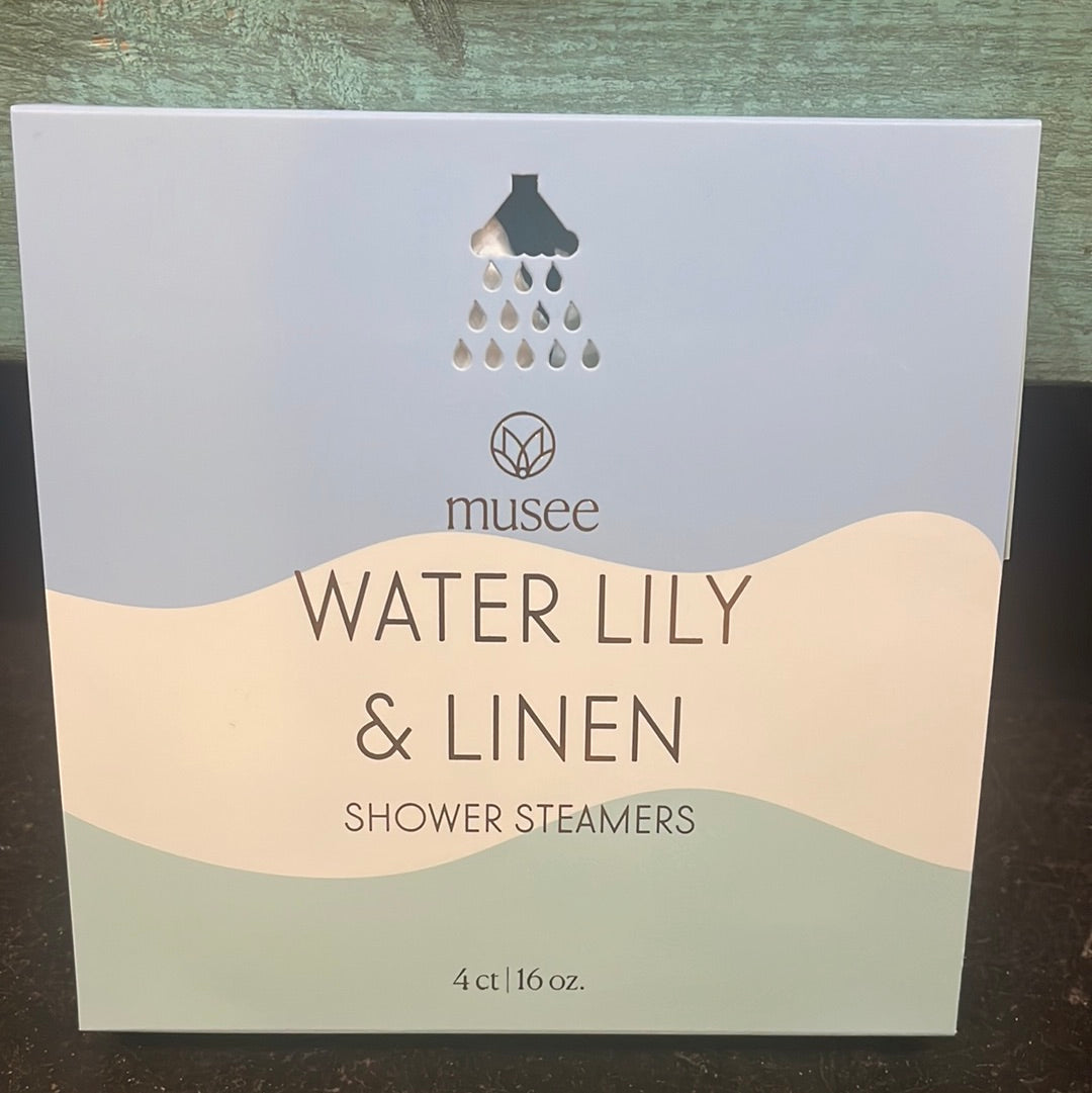 Water lily & linen 16 oz. shower streamer.