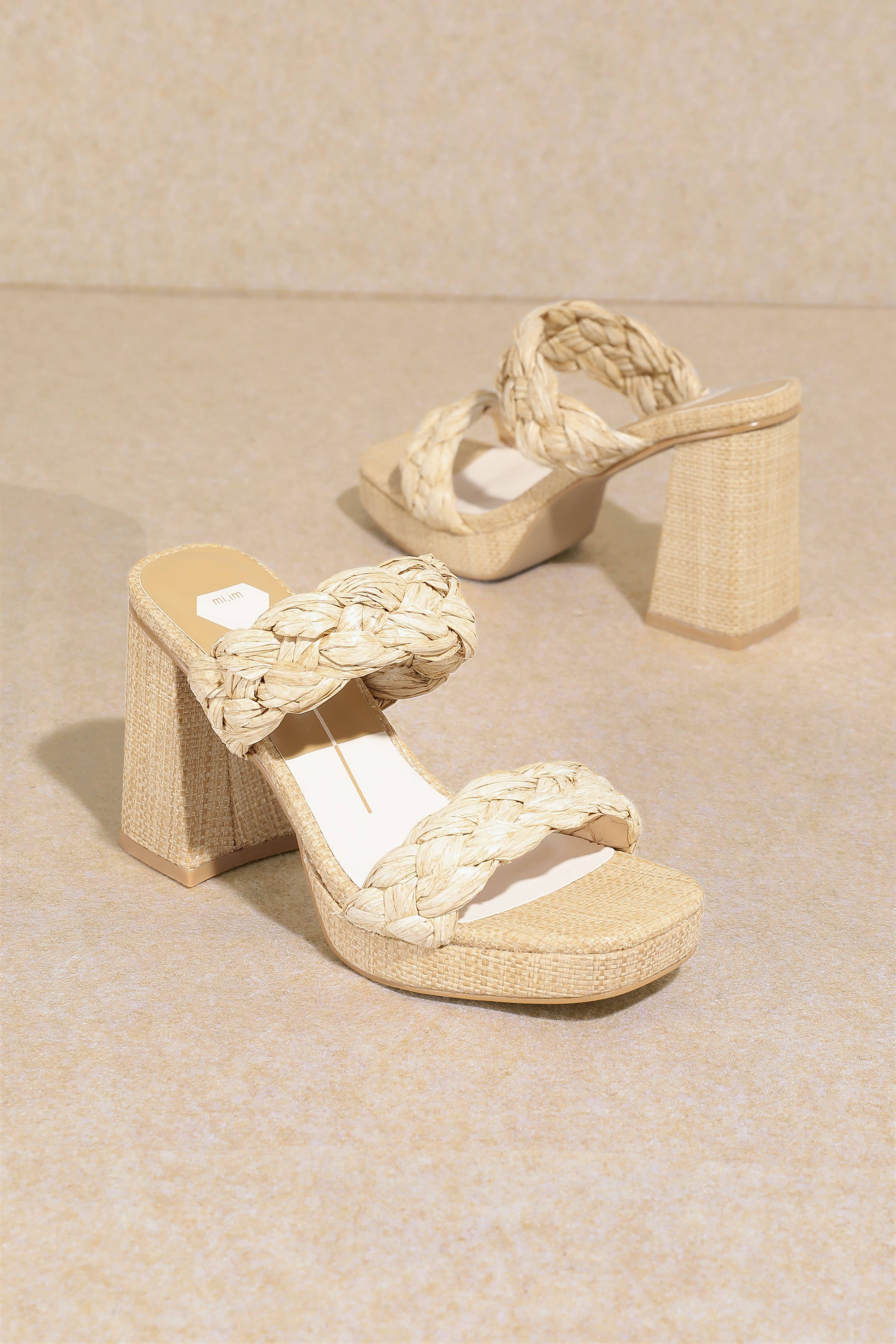 CHLOE Raffia Heel