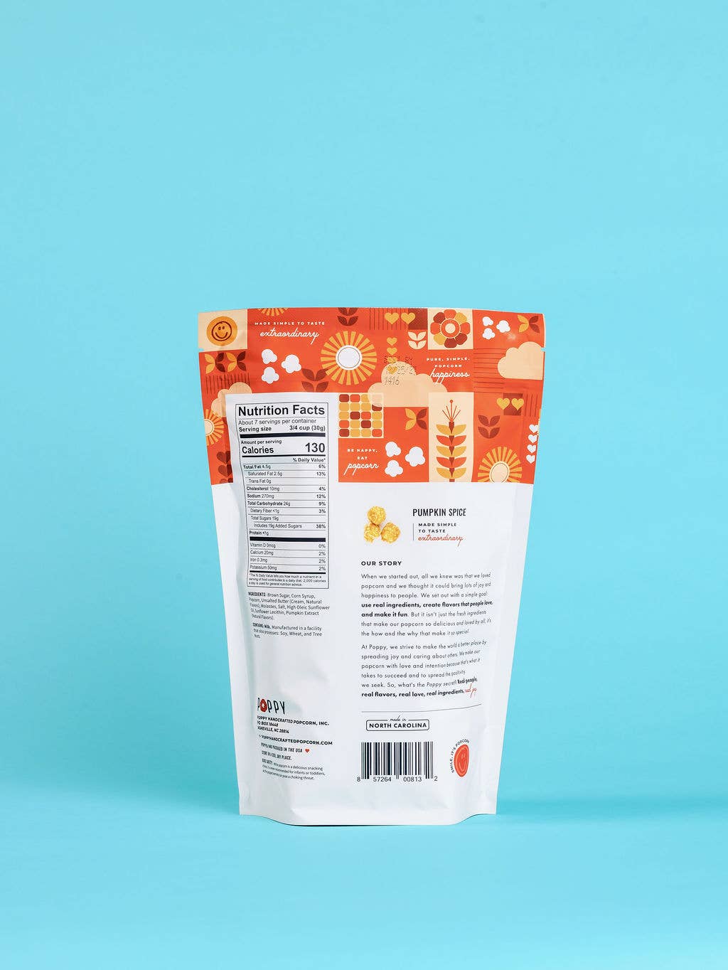 Poppy Hand-Crafted Popcorn - Pumpkin Spice Popcorn