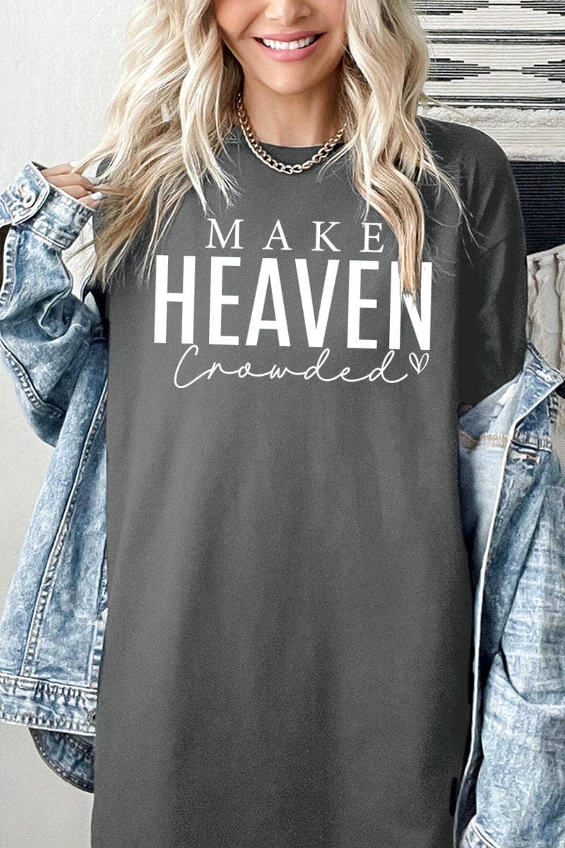 Make Heaven Crowded Graphic Heavy Cotton Tee