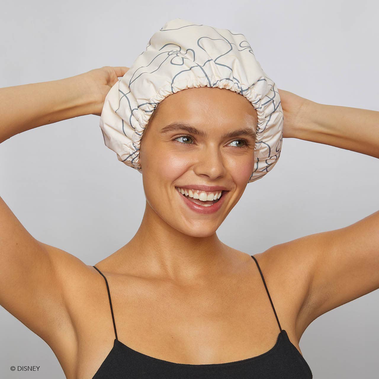KITSCH - Mickey & Minnie x Kitsch Satin Lined Flexi Shower Cap