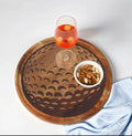 Golf Ball-Shaped Acacia Wood Serving Board