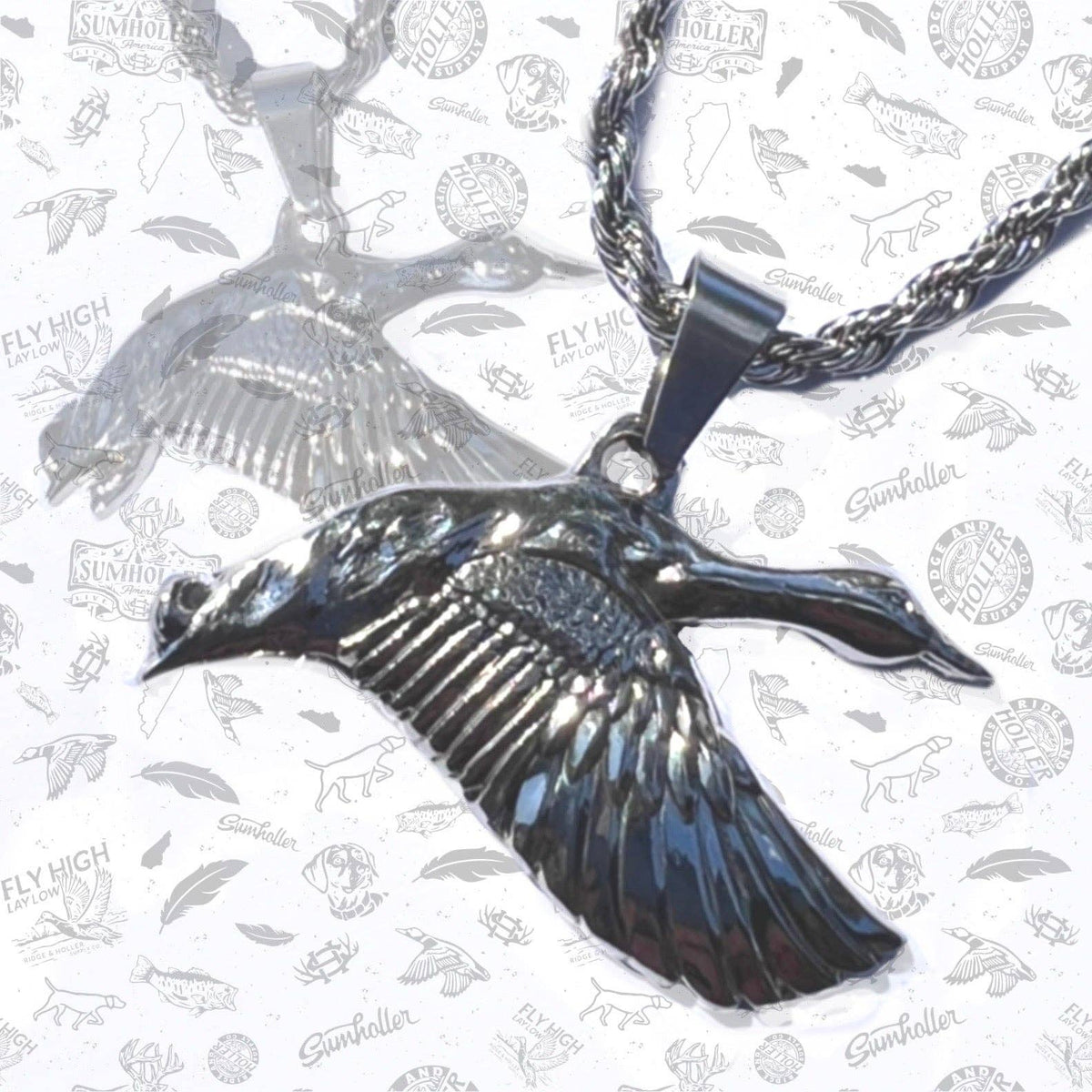Ridge&Holler - Mallard- Stainless Steel Necklace and Pendant
