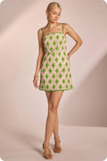 Strut & Bolt - Contrast Diamond Crochet Mini Dress