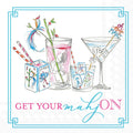 Boston International - Paper Cocktail Napkin 20 Ct Mahjong Drinks Rosanne Beck