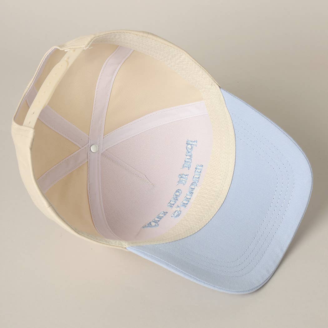 Fashion City - Put It On My Mom's Tab Embroidery Two-Tone Hat