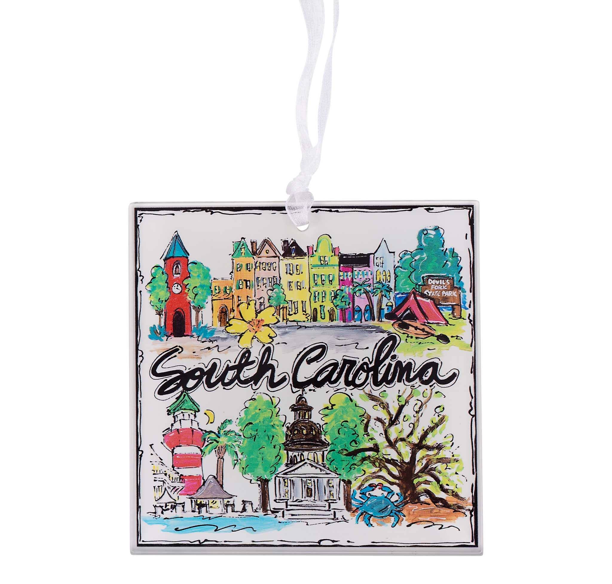 Glory Haus - State of South Carolina Acrylic Ornament