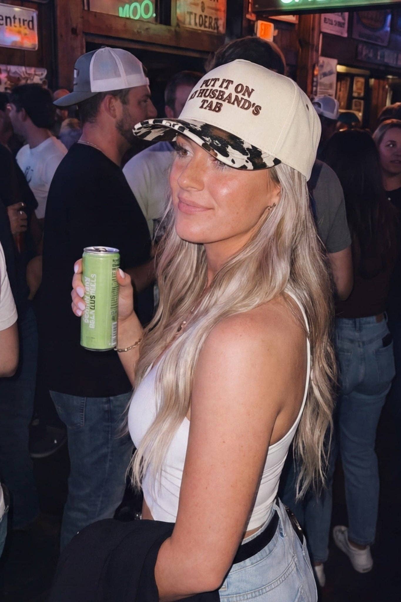 MiMi Wholesale - TCM0050 Puff Embroidered Put It On My Husband's Tab Trucker Hat