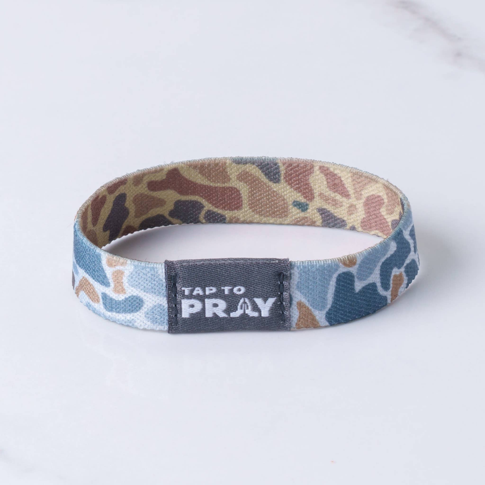 Versible - Tap To Pray™ Wristbands - River Rock Camo Sahara and Copper