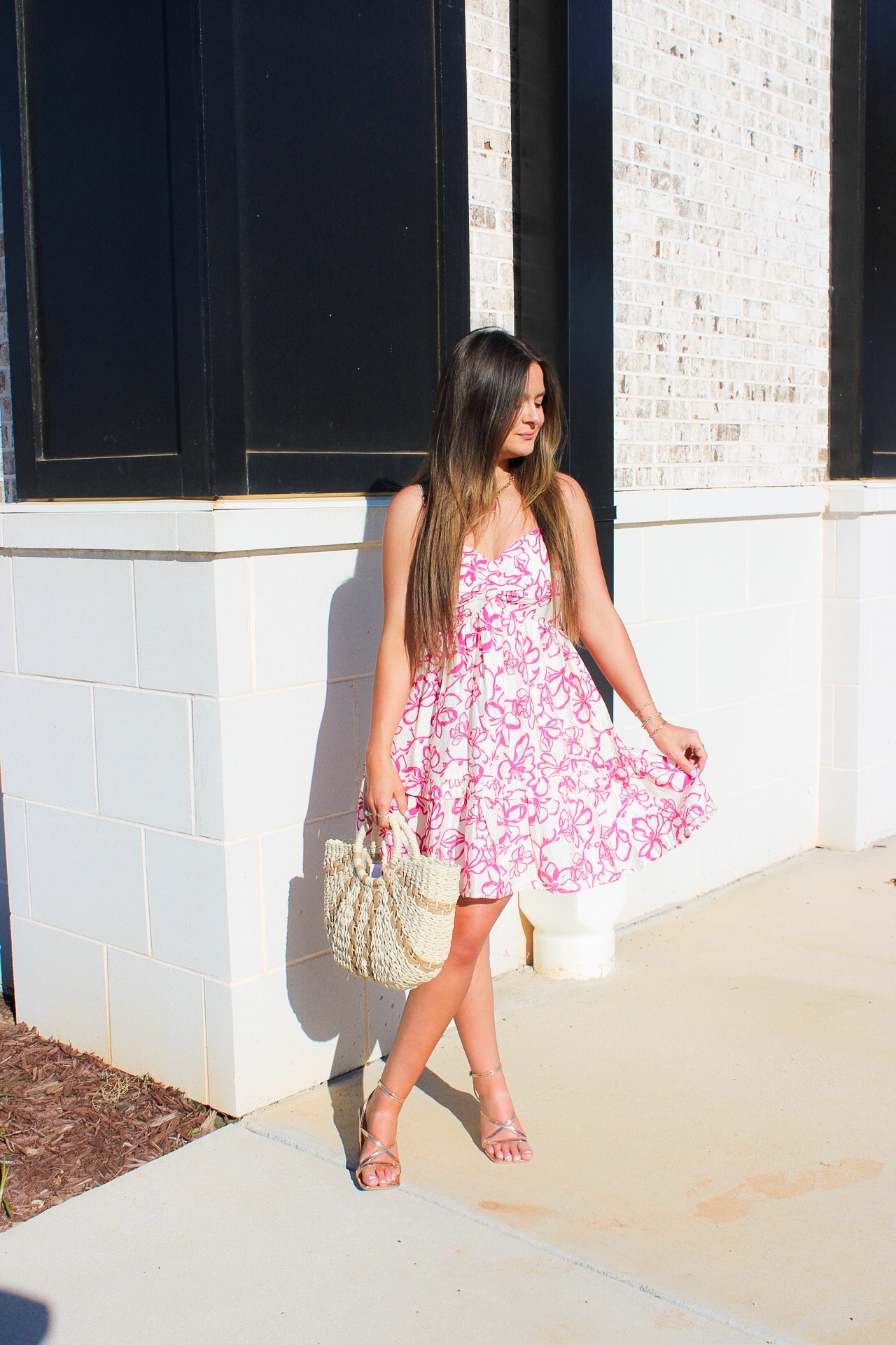 Bring Color and Movement Sweetheart
Smocked Mini Dress