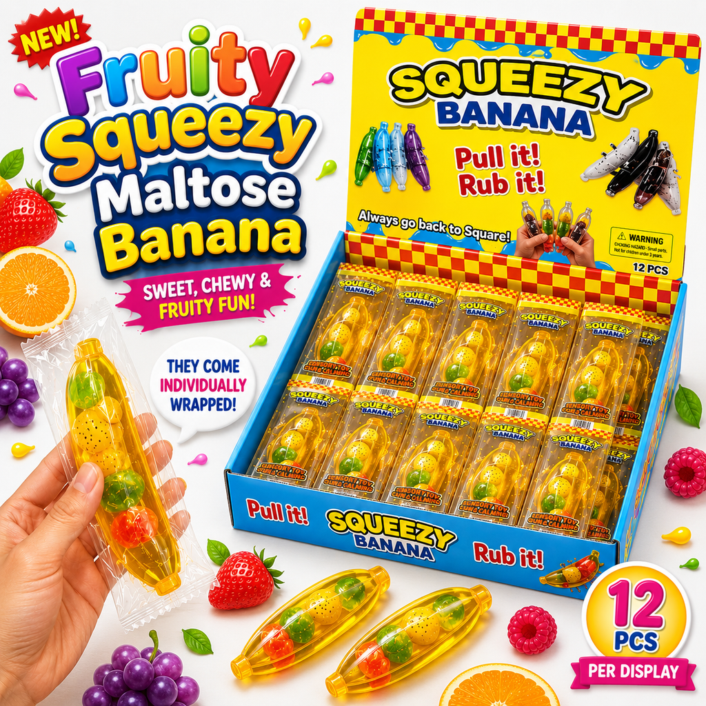 GS Wholesale (Formerly Known as Gypsy Soul) - Fruity Squeezy Maltose Banana — Individually Boxed