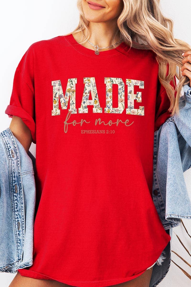 COLORBEAR - Made for More Faith Graphic Garment Dyed Tee
