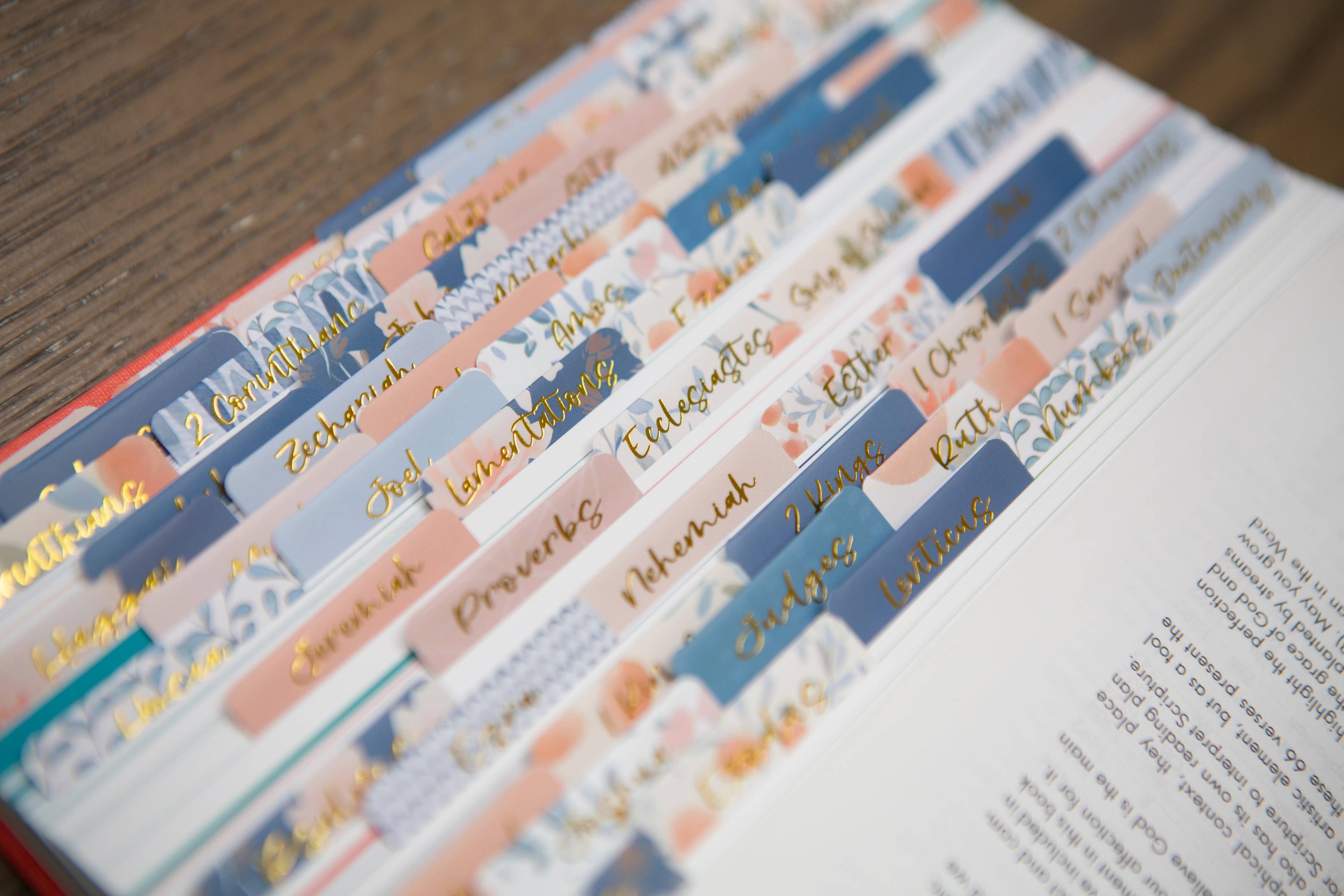 Chosen & Cherished - Tabs For Your Bible | Pretty Bible Book Tabs