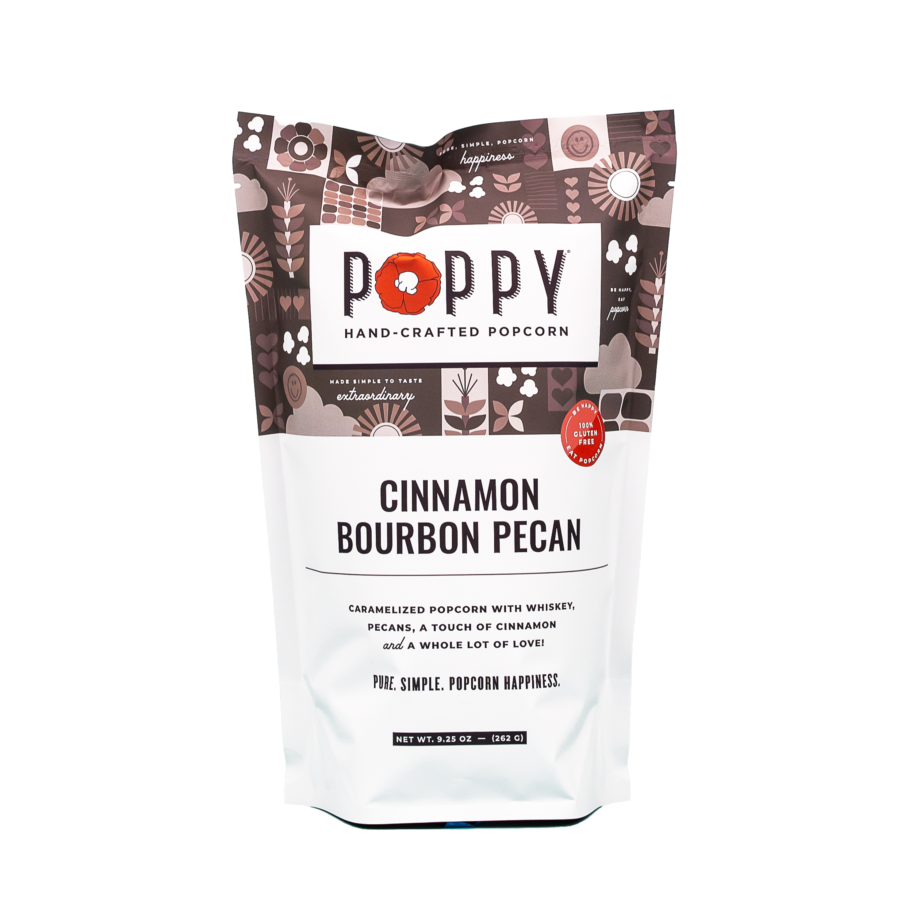 Poppy Hand-Crafted Popcorn - Cinnamon Bourbon Pecan Popcorn