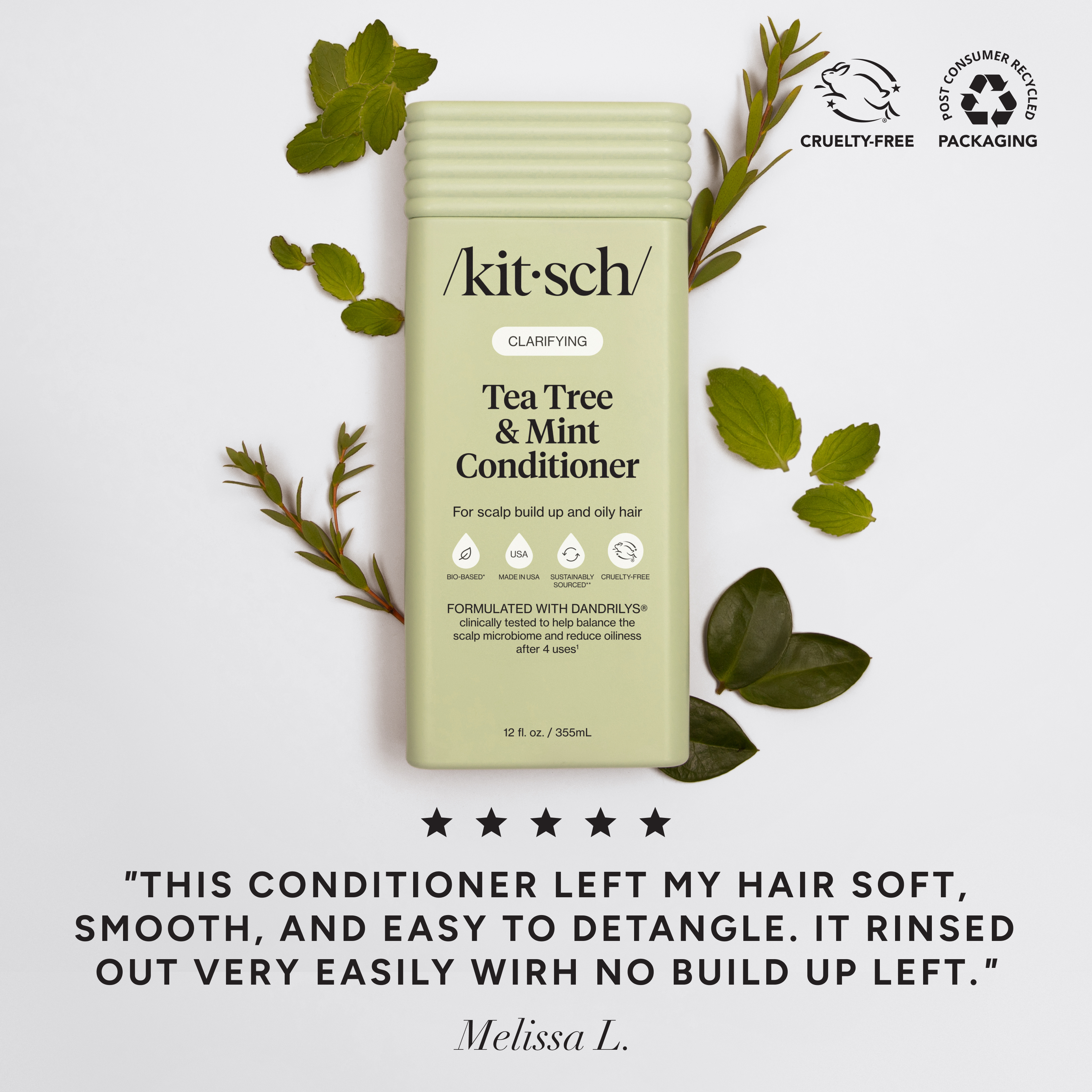 KITSCH - Clarifying Tea Tree & Mint Shampoo & Conditioner Combo