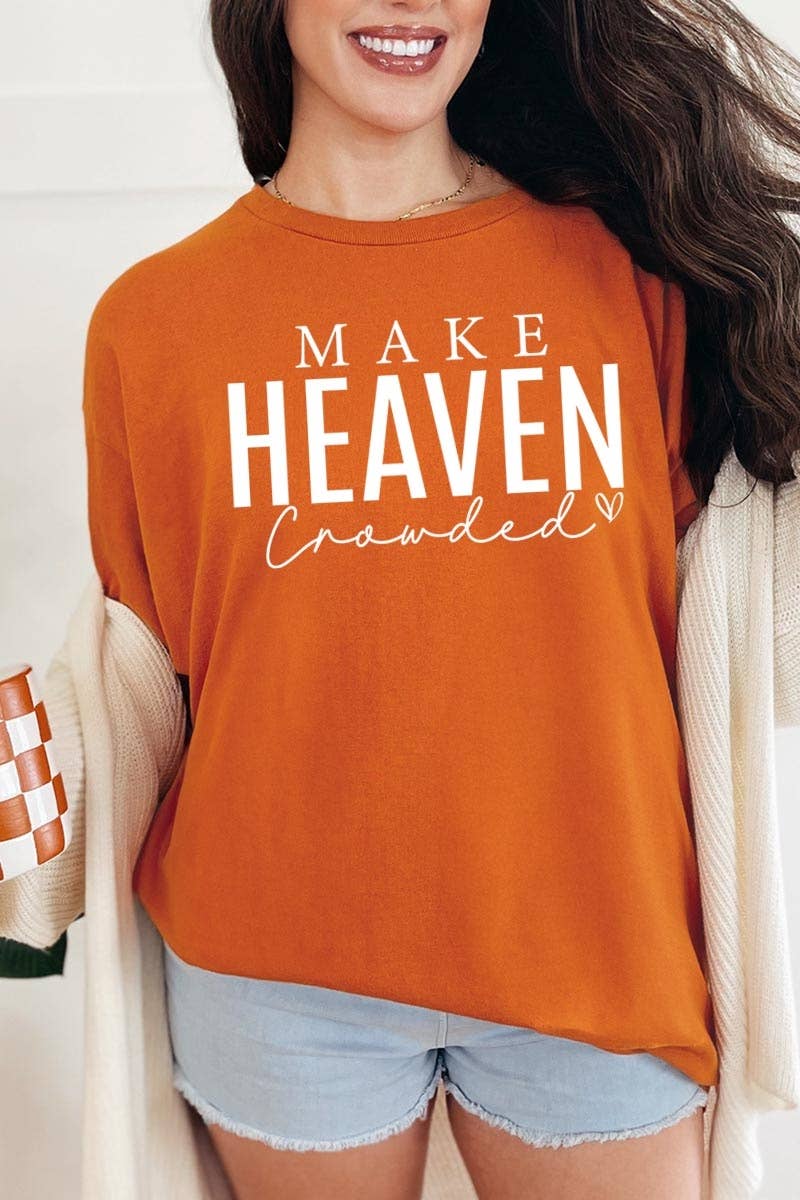 Make Heaven Crowded Graphic Heavy Cotton Tee