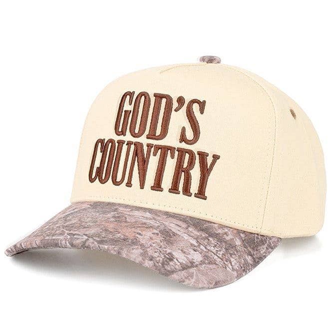 MiMi Wholesale - TCM0162 God's Country All Over Trucker Hat