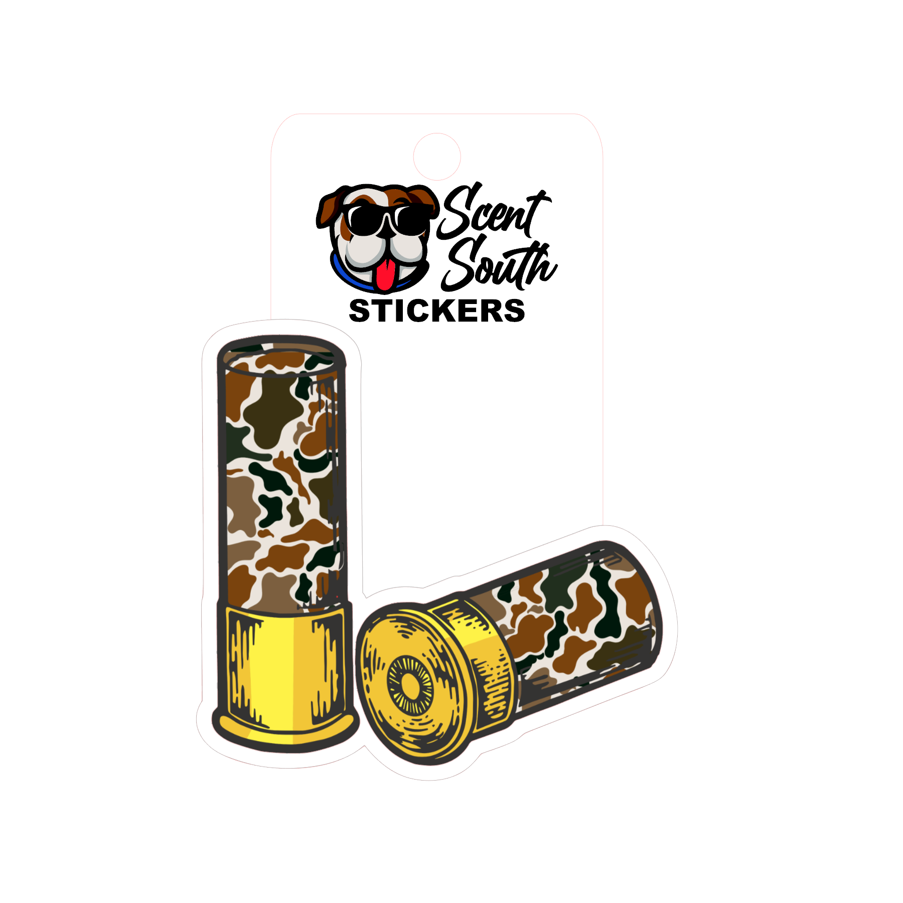 Scent South - Camo shells - Sticker