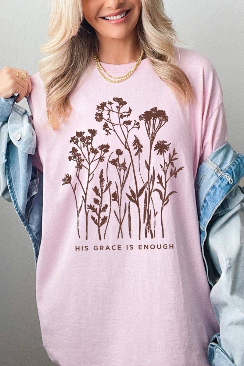 COLORBEAR - Christian Wildflower Graphic Heavy Cotton Tee