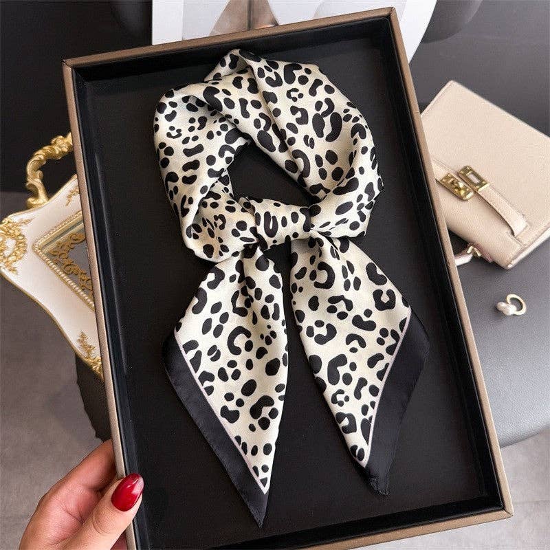 Sheer Trend - Fashionable Leopard Print Scarf