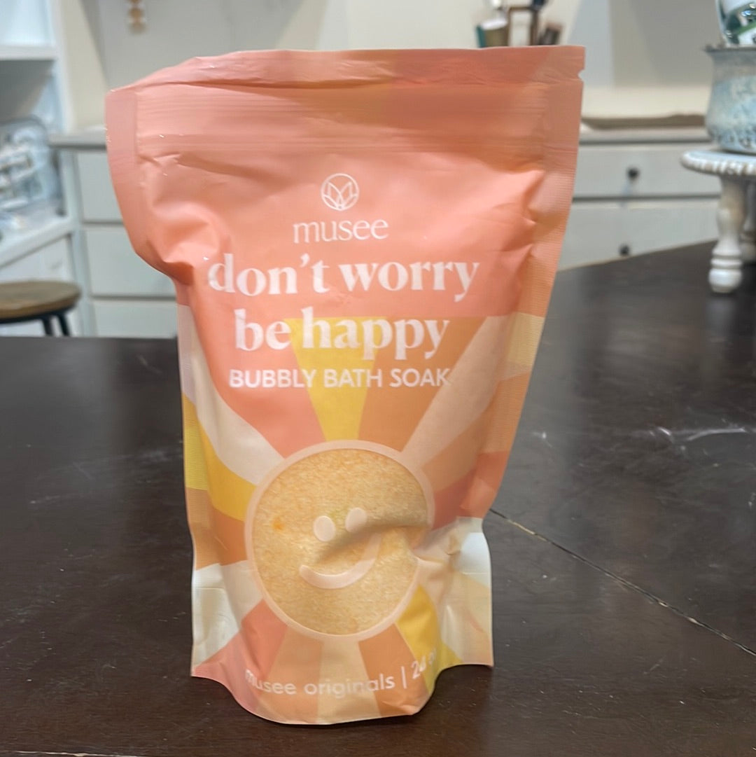 "Don't Worry Be Happy" 24oz Musee bath soak.