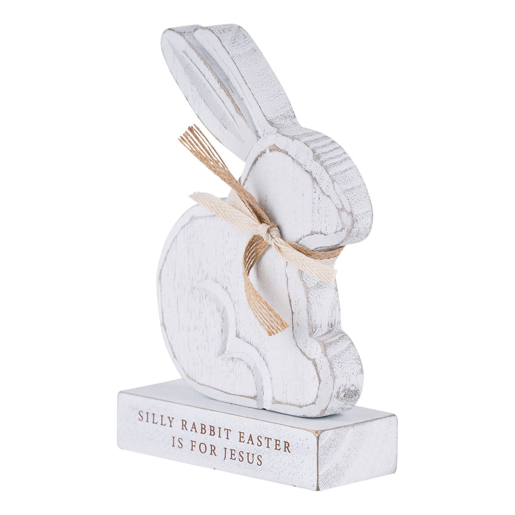 Glory Haus - Silly Rabbit Easter is For Jesus Bunny - Easter Decor