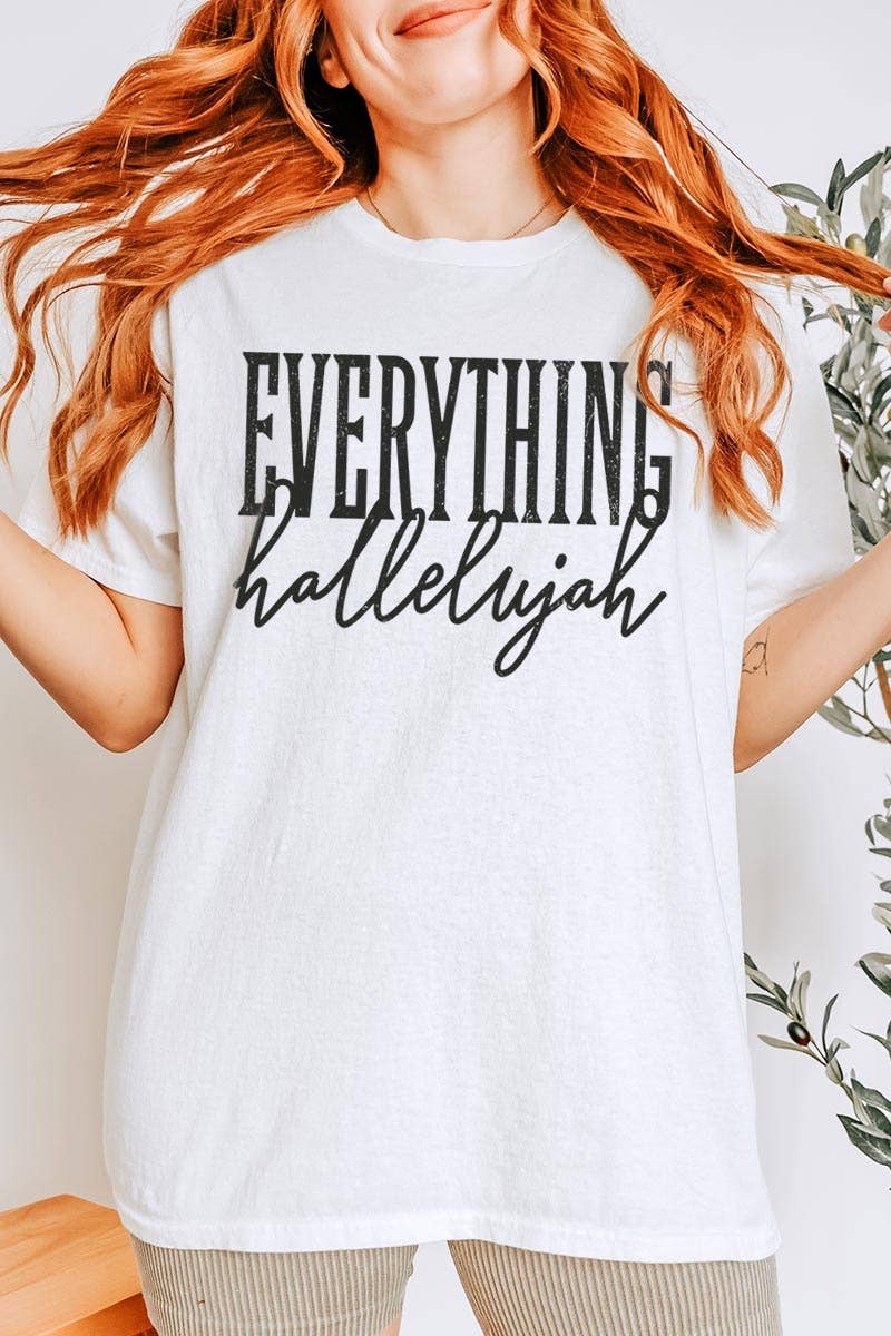 COLORBEAR - Everything Hallelujah Graphic Heavy Cotton Tee
