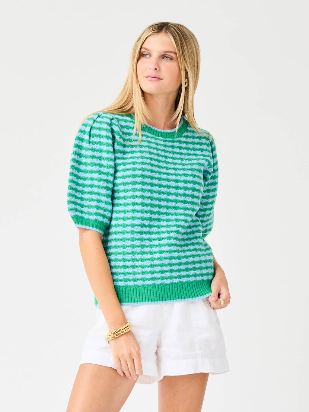Mary Square - Abigail Sweater | Blue Green