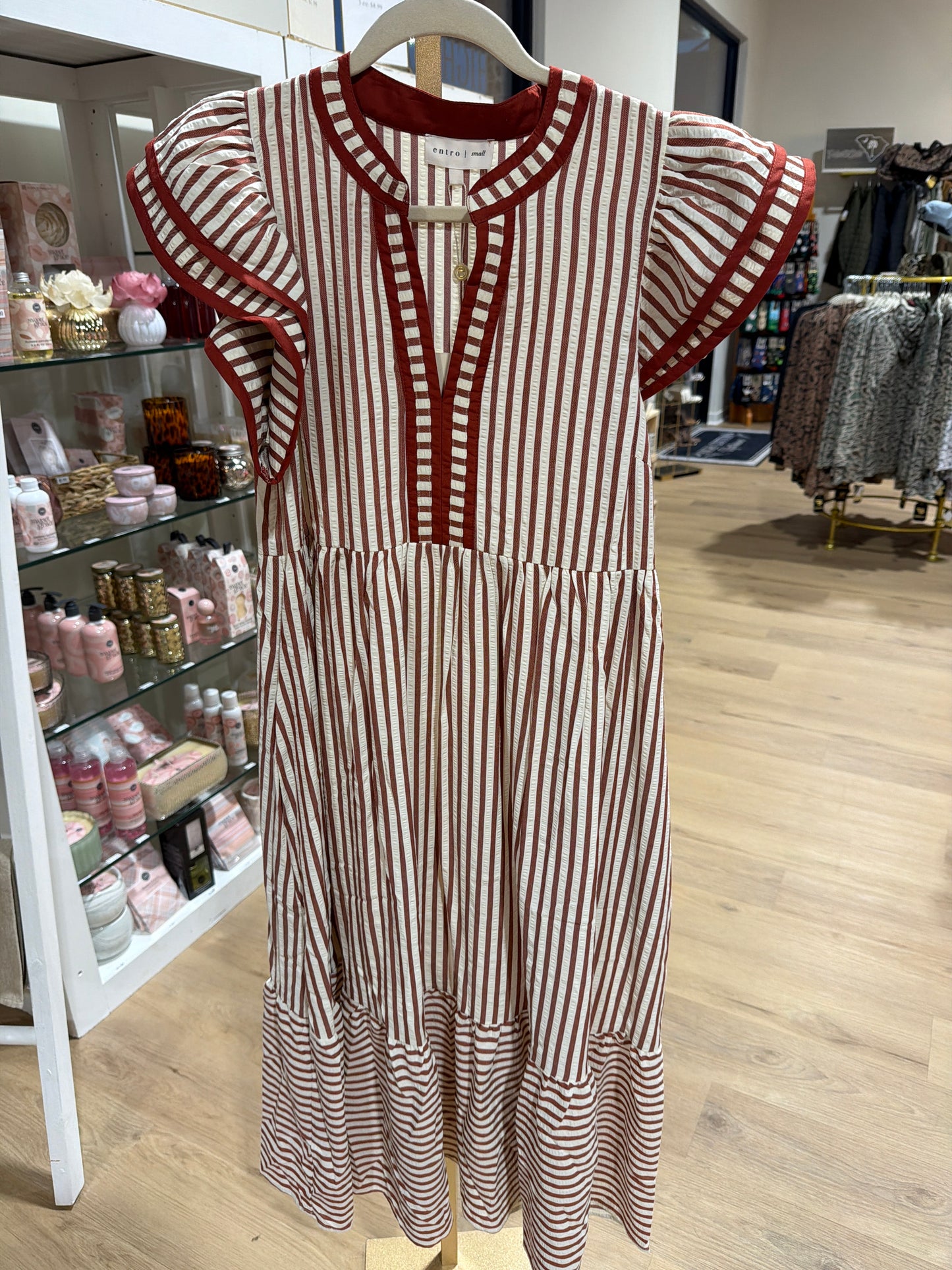 Striped Tiered Dress