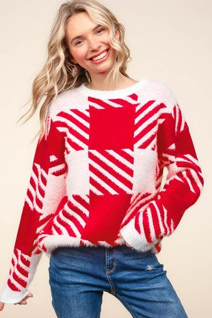 Candy Cane Sweater