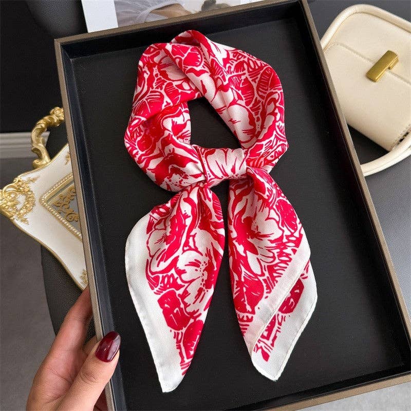 Sheer Trend - Fashion Print Square Scarf