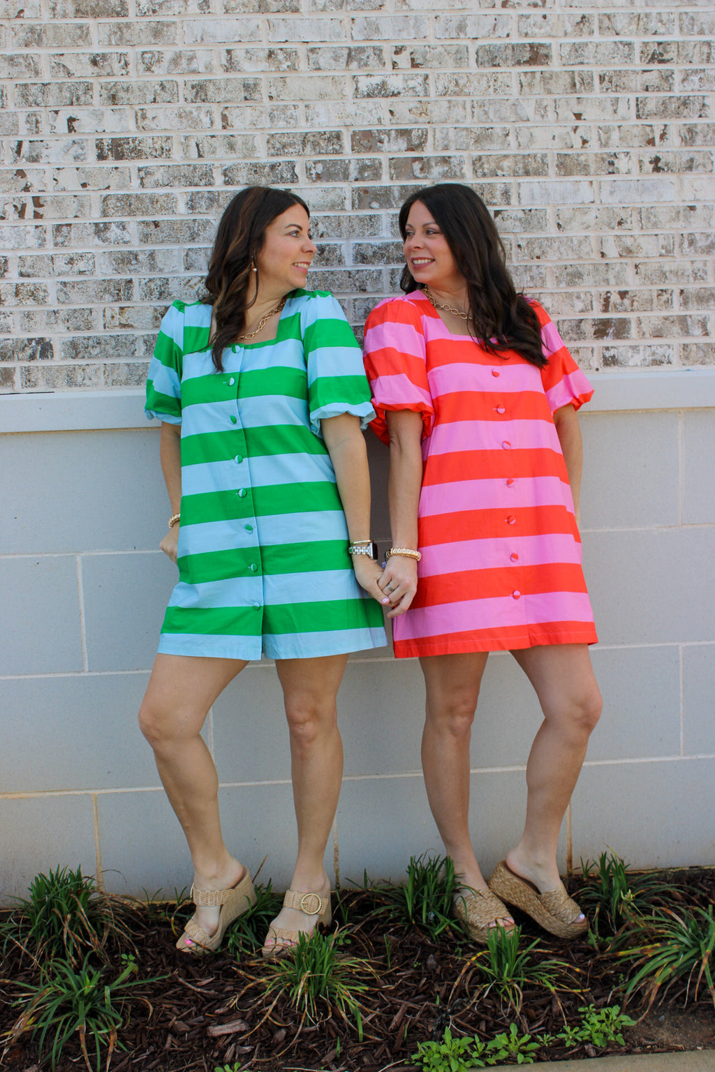 Bold Striped Mini Dress