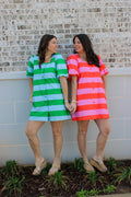 Bold Striped Mini Dress