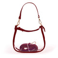 Desden - The Clara Clear Purse by Desden in Maroon
