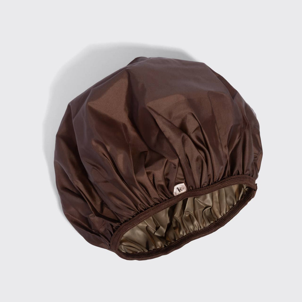 KITSCH - Kitsch Shower Cap 2pc Set - Terracotta & Brown
