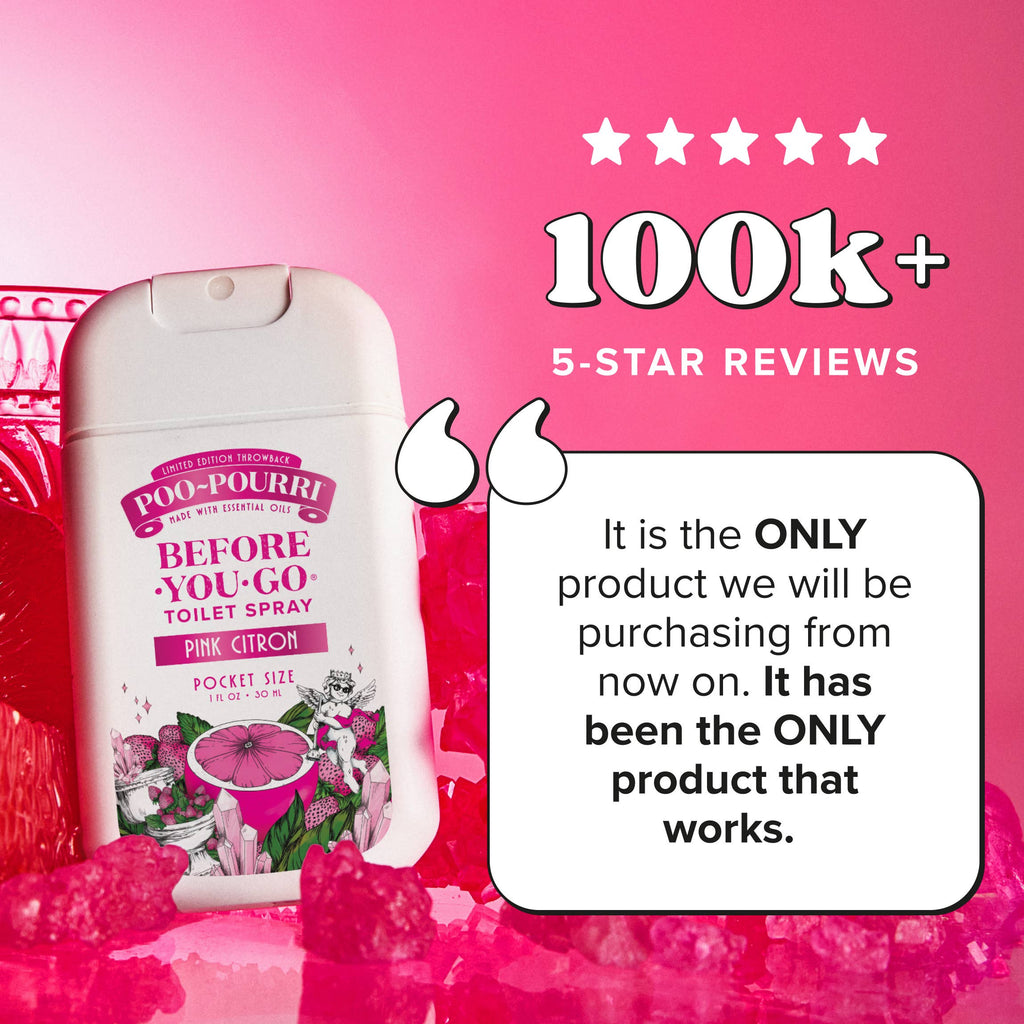 ~Pourri - Poo~Pourri Pink Citron 1oz Pocket Sprayer, Pouched