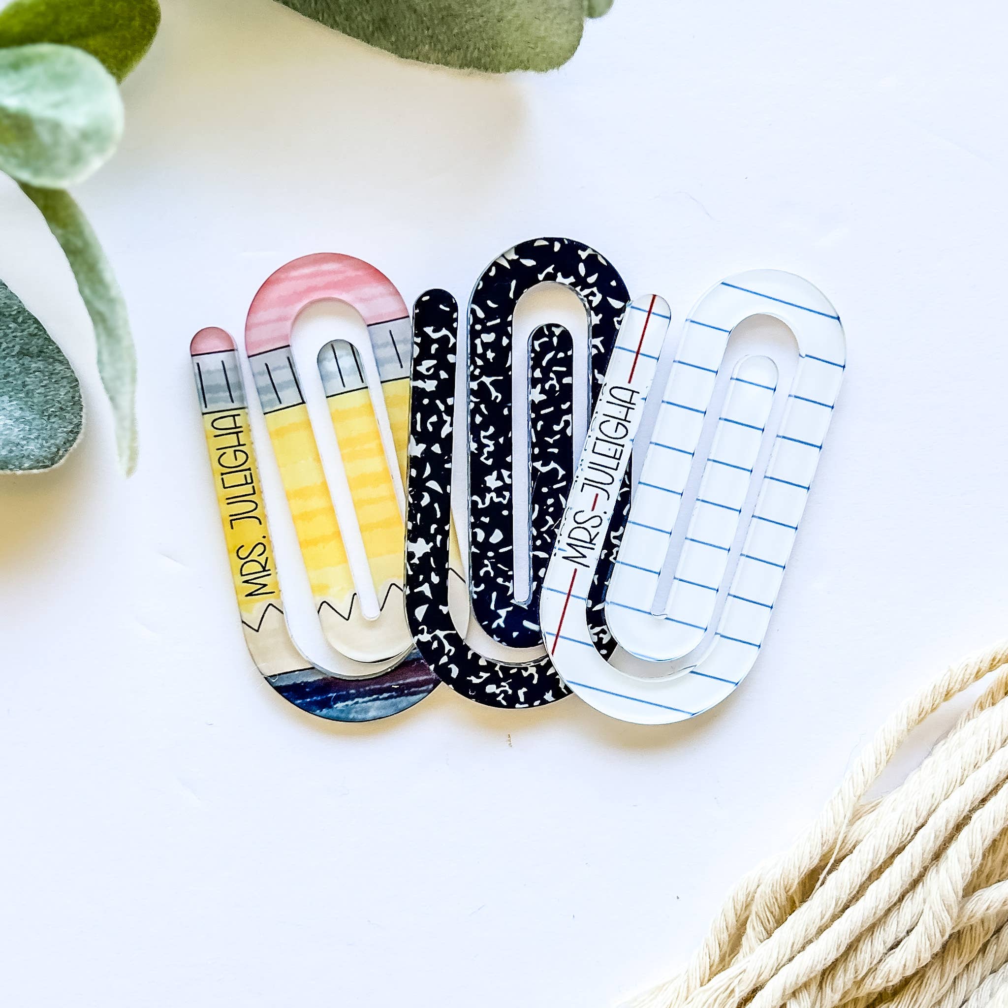 The Peachy Orange- Custom Gifts - Teacher-Themed Jumbo Paper Clips – School Designs