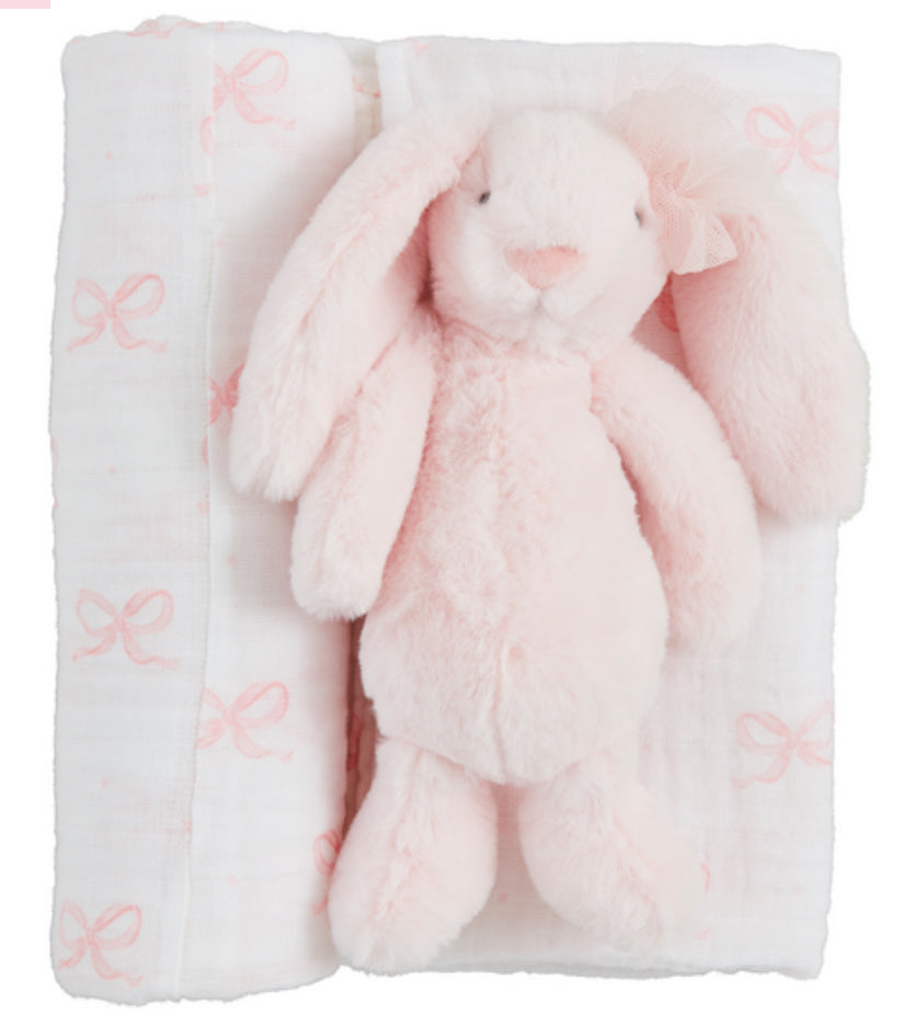 Swaddle and Rattle Set