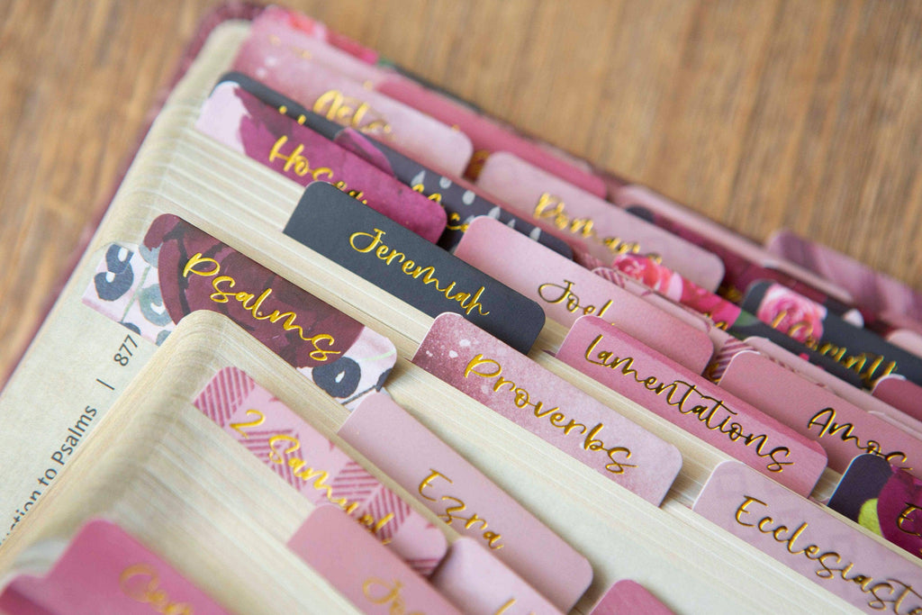 Chosen & Cherished - Floral Bible Tabs | Bible Book Tabs
