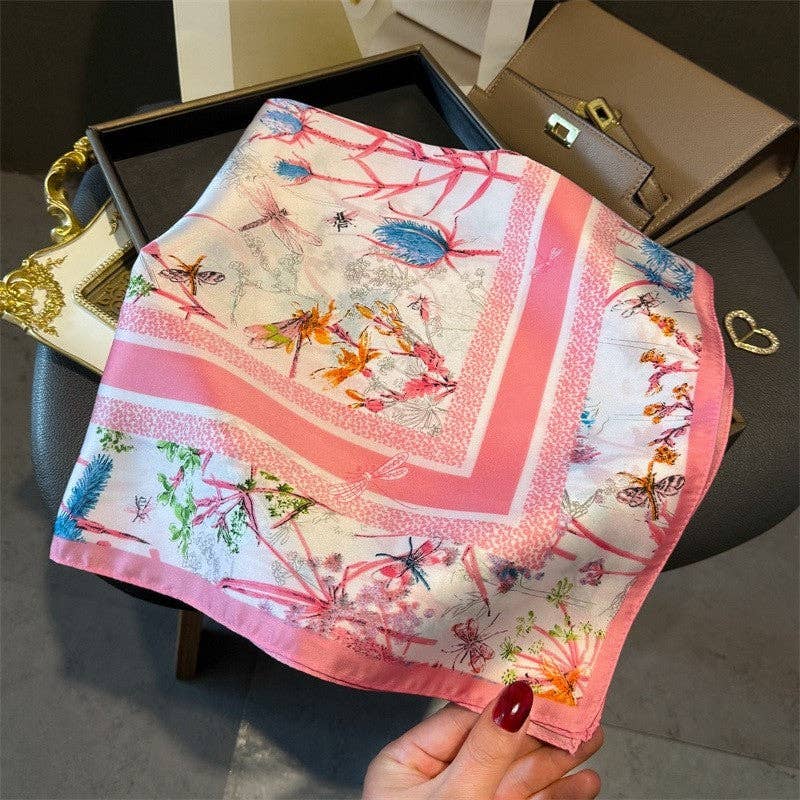 Sheer Trend - Fashion Print Square Scarf