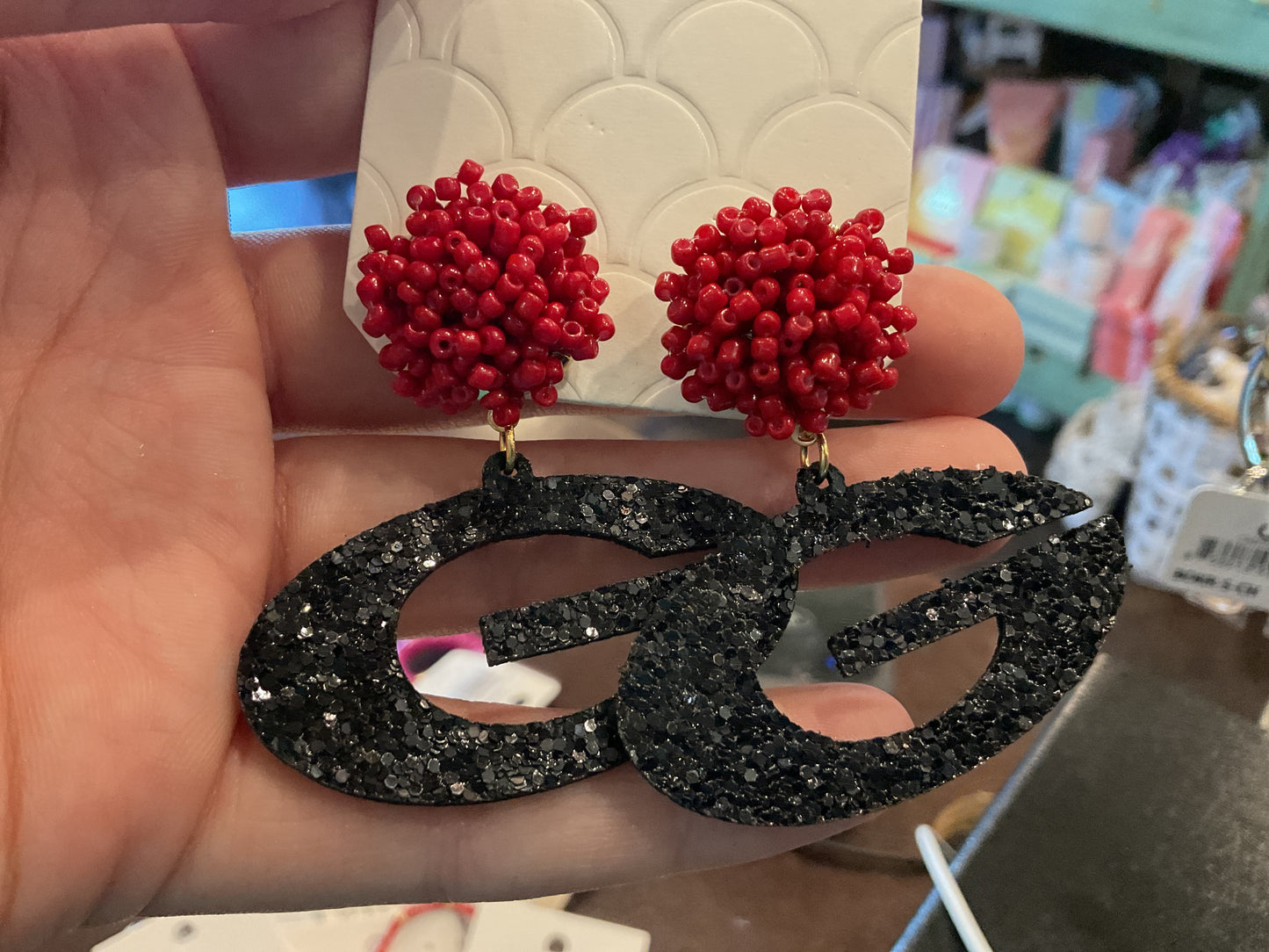 GAMEDAY Pompom Earrings
