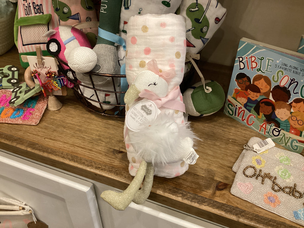 Swaddle and Rattle Set