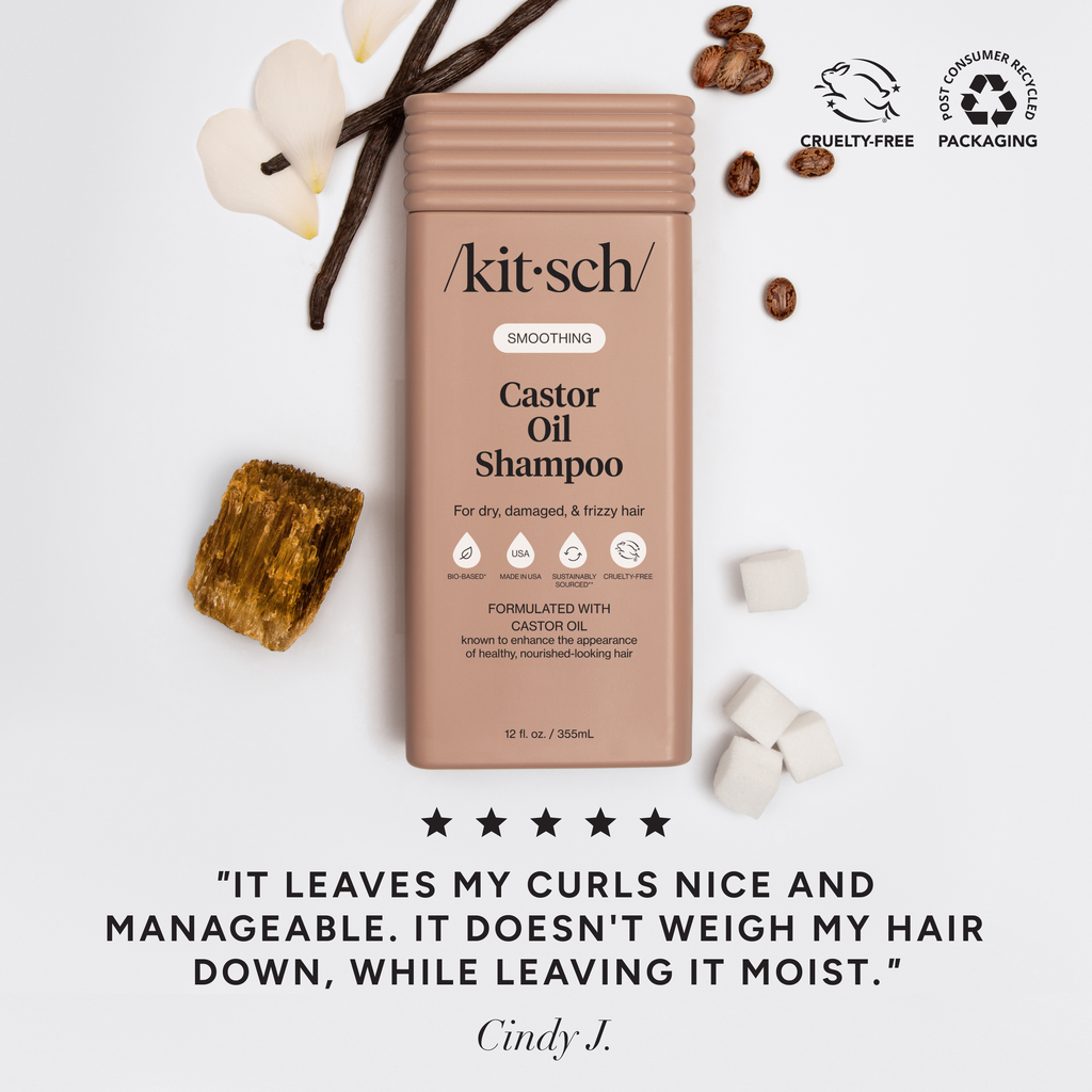 KITSCH - Smoothing Castor Oil Shampoo & Conditioner Combo