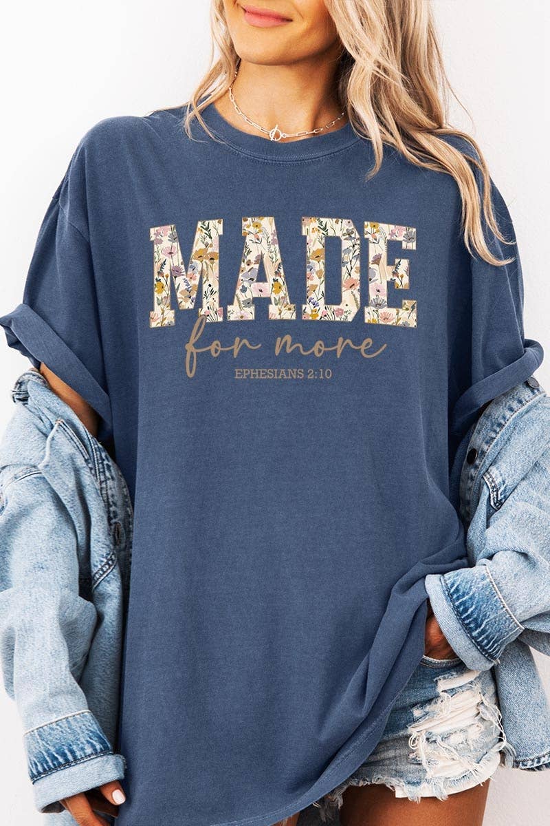 COLORBEAR - Made for More Faith Graphic Garment Dyed Tee
