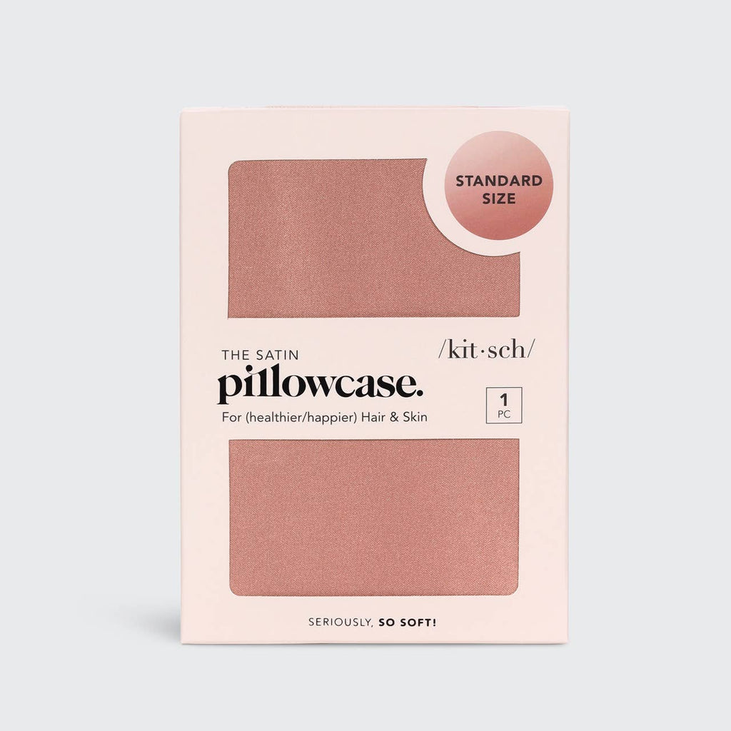 KITSCH - Satin Pillowcase Standard - Terracotta