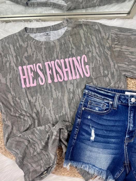 Dash Forward Wholesale - He's Fishing Puff Vinyl Design
