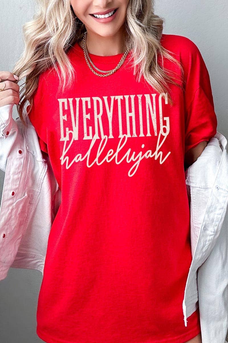 COLORBEAR - Everything Hallelujah Graphic Heavy Cotton Tee