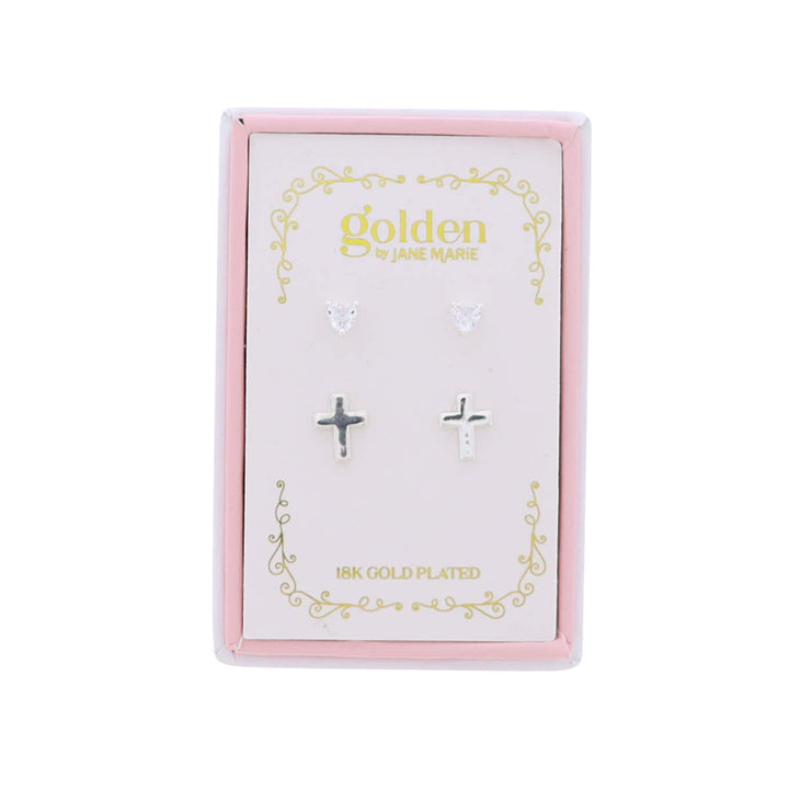 Kid’s Golden Sweetheart Earrings